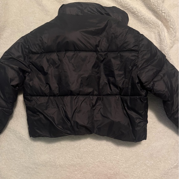American Eagle Outfitters Black Puffer Jacket Quilted Design - Picture 2 of 3